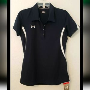 Under Armour Black and White Women's Jersey Top